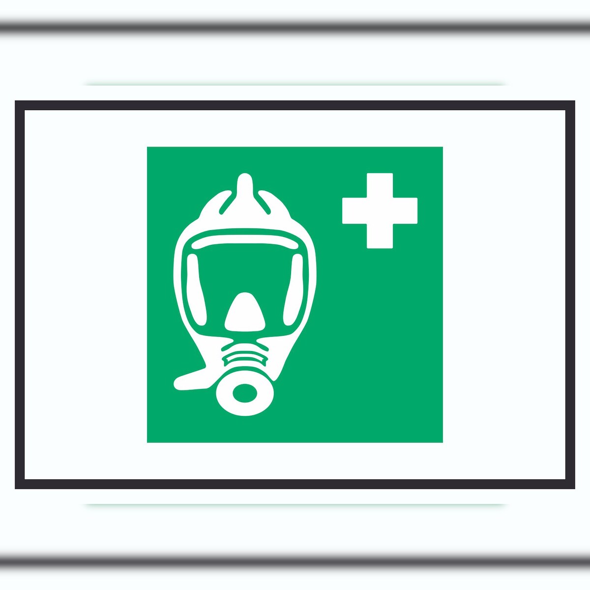 HB-Druck Atemschutzgerät Symbol A4 (210x297mm) Schild Image