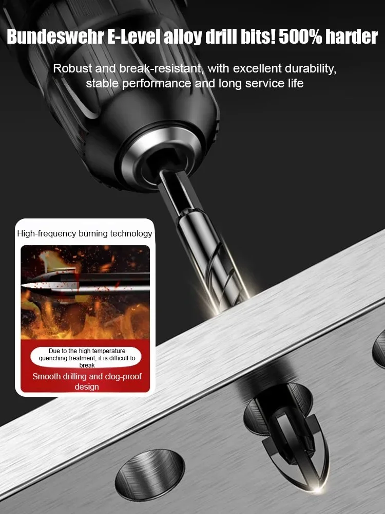 Fliesenbohrer Kreuz Hex Fliesenbohrer für Glas Beton Keramikfliesen Lochöffner Tunstenhartmetall Hartlegierung Bits Set Werkzeuge 3 4 5 Image