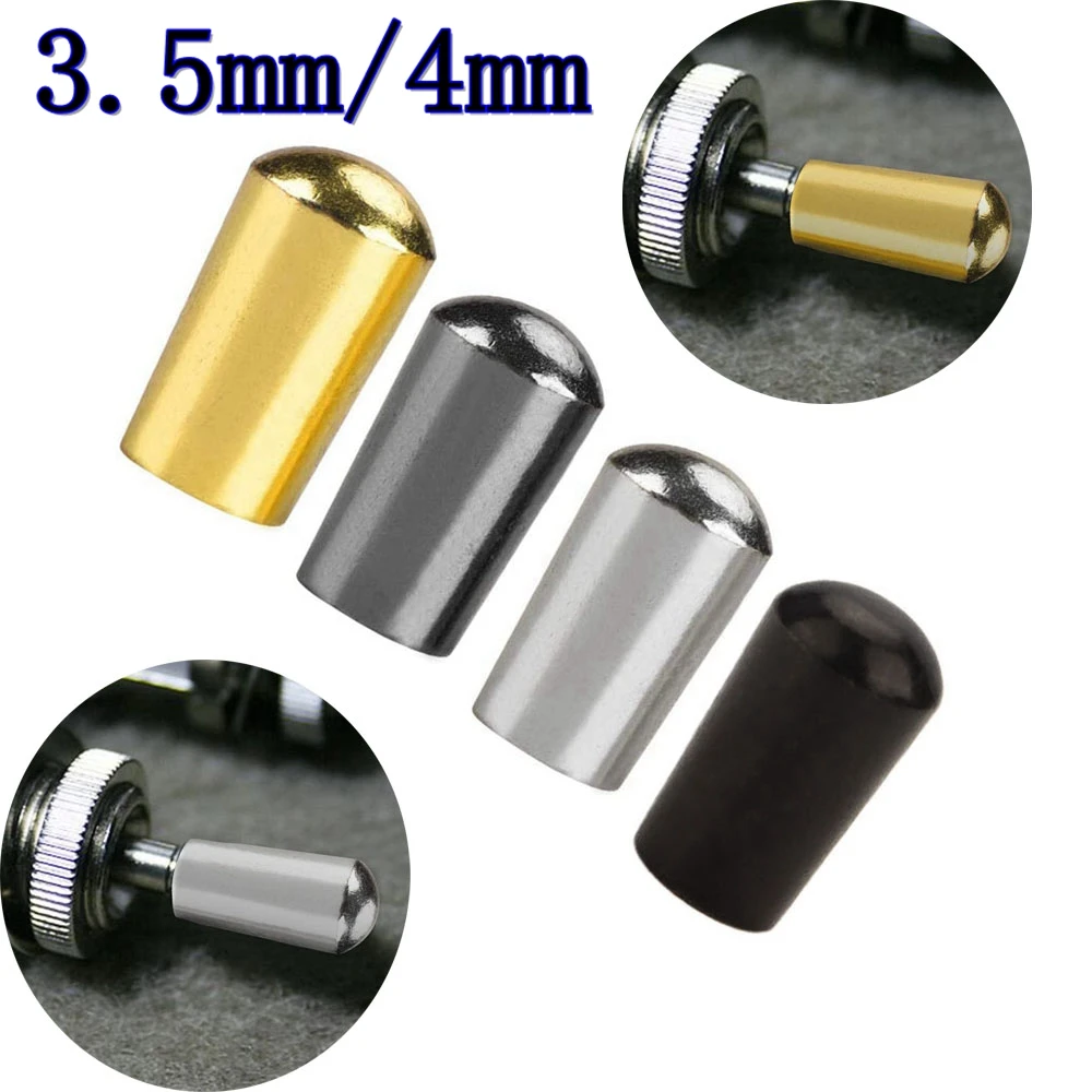 Gitarren-Tonabnehmer-Schalterspitze, Gitarren-Kippschalter-Wahlschalter mit Messing-Metallspitze, 3-Wege-Kippschalterknopf, Spitzenkappe für LP EPI-Gitarre Image