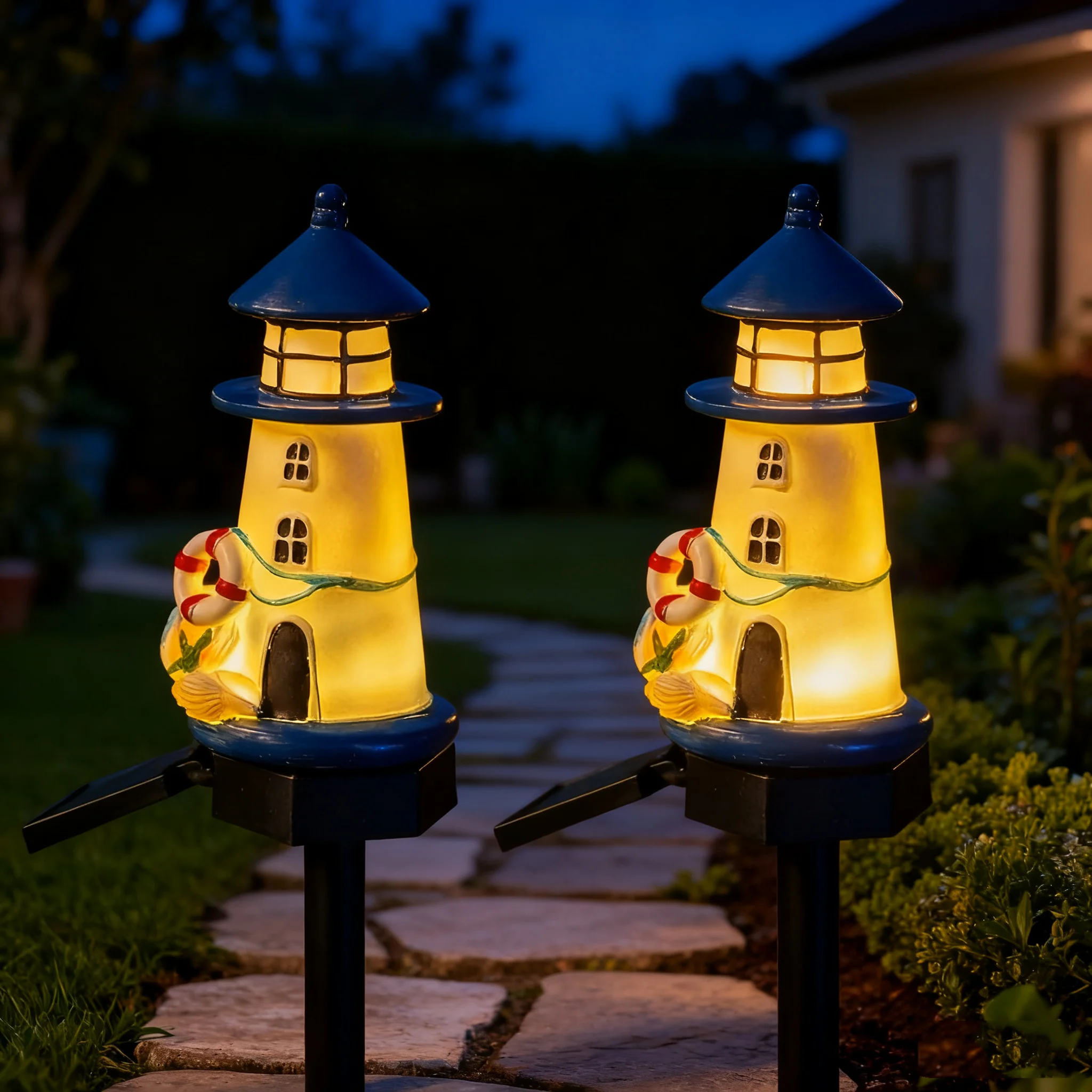 Solar Lichter Meer Leuchtturm Außen Lichter Solar Garten Lichter Rasen Lichter Für Terrasse Garten Weg Rasen Urlaub Dekoration