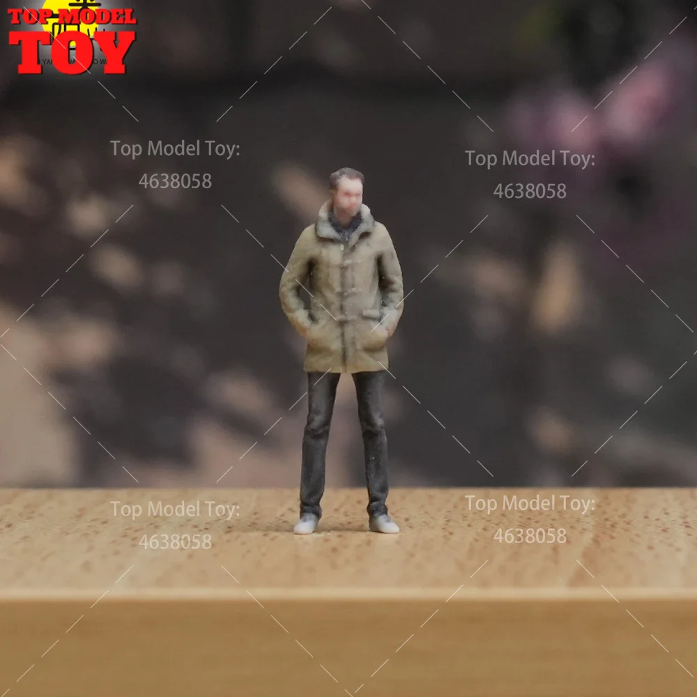 1/64 1/87 1/43 1/24 1/18 Skala Dünne und Große Amerikanische Mann Casual 3D Druck Männliche Szene Requisiten Figuren Modell für Autos Fahrzeuge Spielzeug
