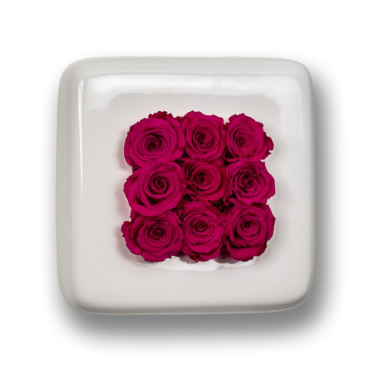 Flowerbox Infinity-Bloom Chest - weiß/berry - 16x16 cm Image