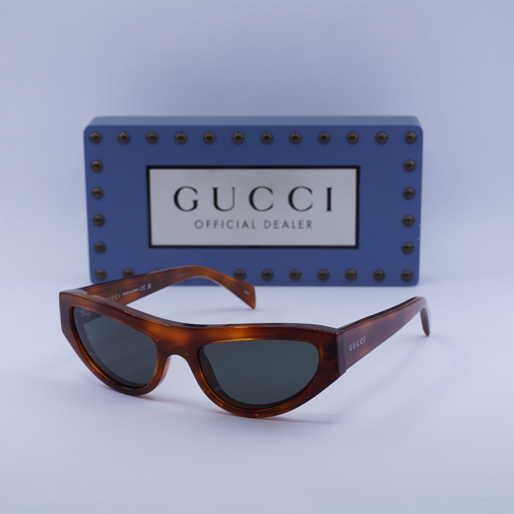 Gucci Accessories | Gucci Gg1919s 004 Cat Eye Sunglasses - Blonde Havana/Grey | Color: Brown/Gray | Size: 55 - 19 - 145