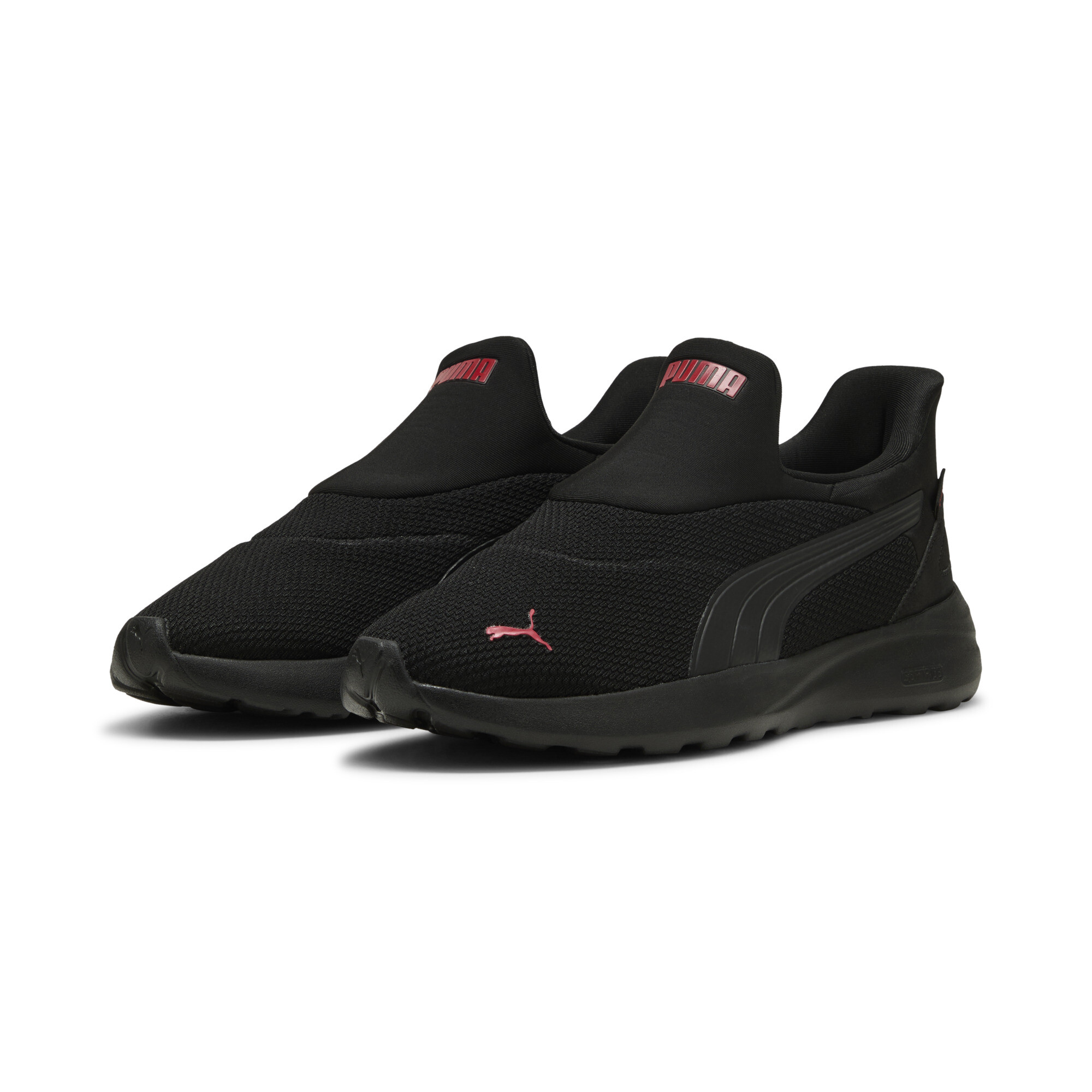 Walkingschuh PUMA "SOFTRIDE COSMIC SLIPTECH", Gr. 44, puma schwarz, puma schwarz, puma rot, Textil, unifarben, Schuhe Image