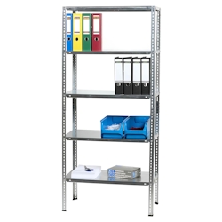 Alco Schraubregal Stahlblech 5 Böden 80x40x180cm silber Image