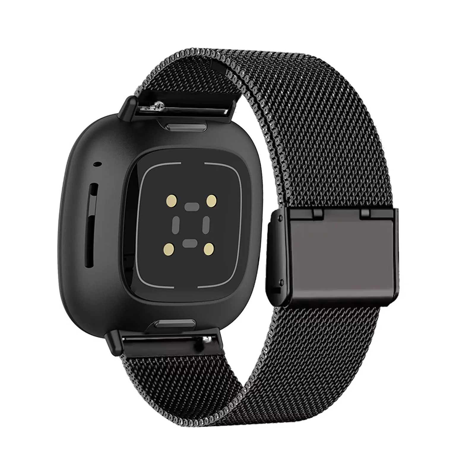 Metallbänder für Fitbit Versa 4/Versa 3/Sense/Sense 2-Band, atmungsaktives Edelstahlgewebe-Armband Image