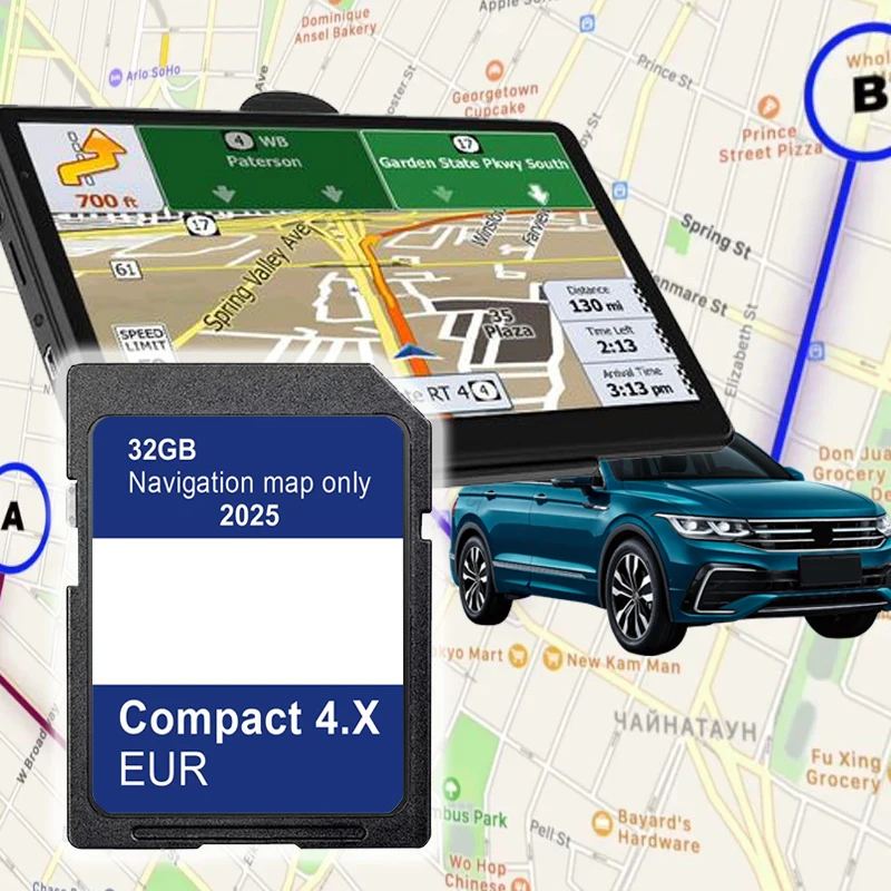NEUE 2025 SD-Karte für Hyundai H350/i40/i40 VF IA/i40 VF SD/i40 VF SD IA Fahrzeug Update Navigation GEN4 Europa Karten Sat Navi GPS