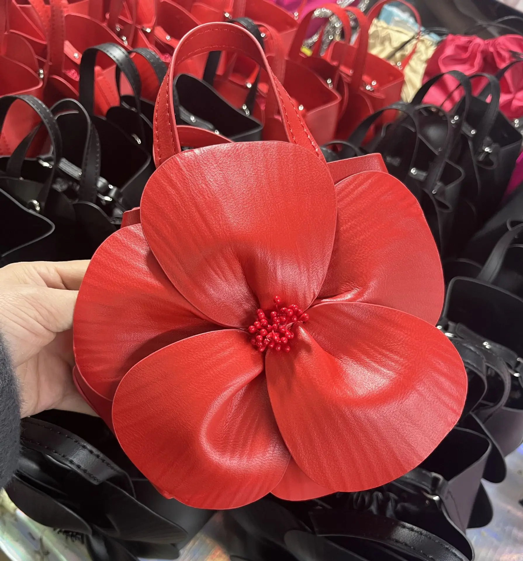 Sac seau à fleurs haut de gamme, pochettes pour femmes, sac à main élégant, sacs de soirée, bourse de mariage, 2024