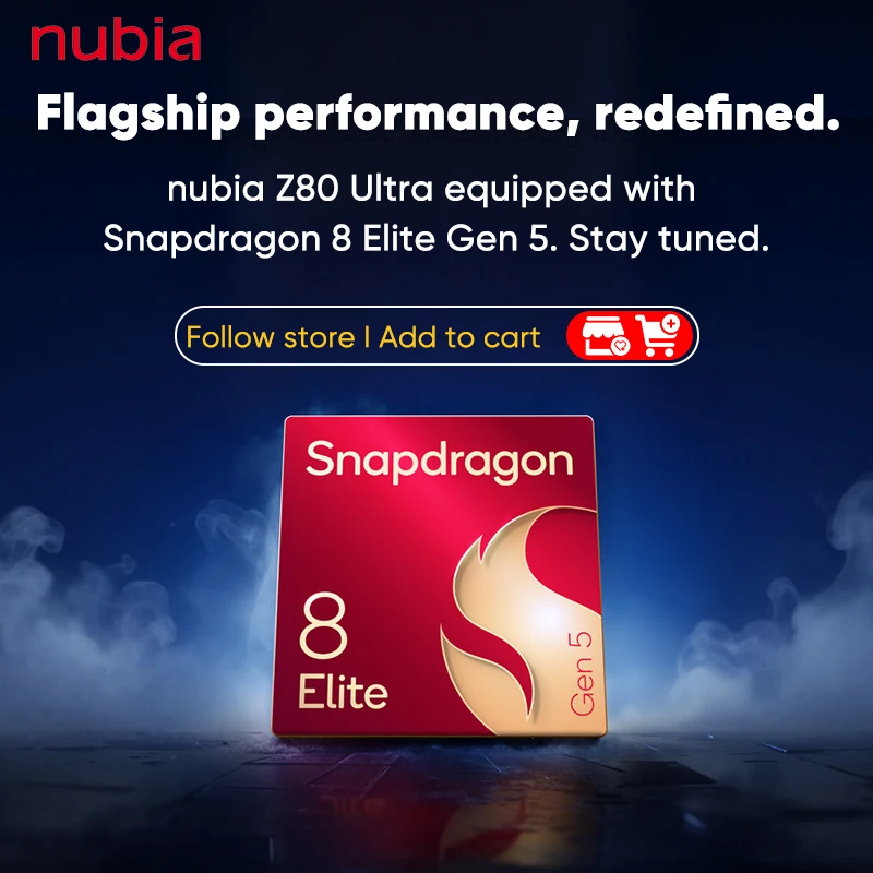 Neues Smartphone Zte Numbia Z80 Ultra Smartphone 5g Smartphone, ausgestattet mit Montag 8 Elite Gen 5. Bleiben Sie Tuned.