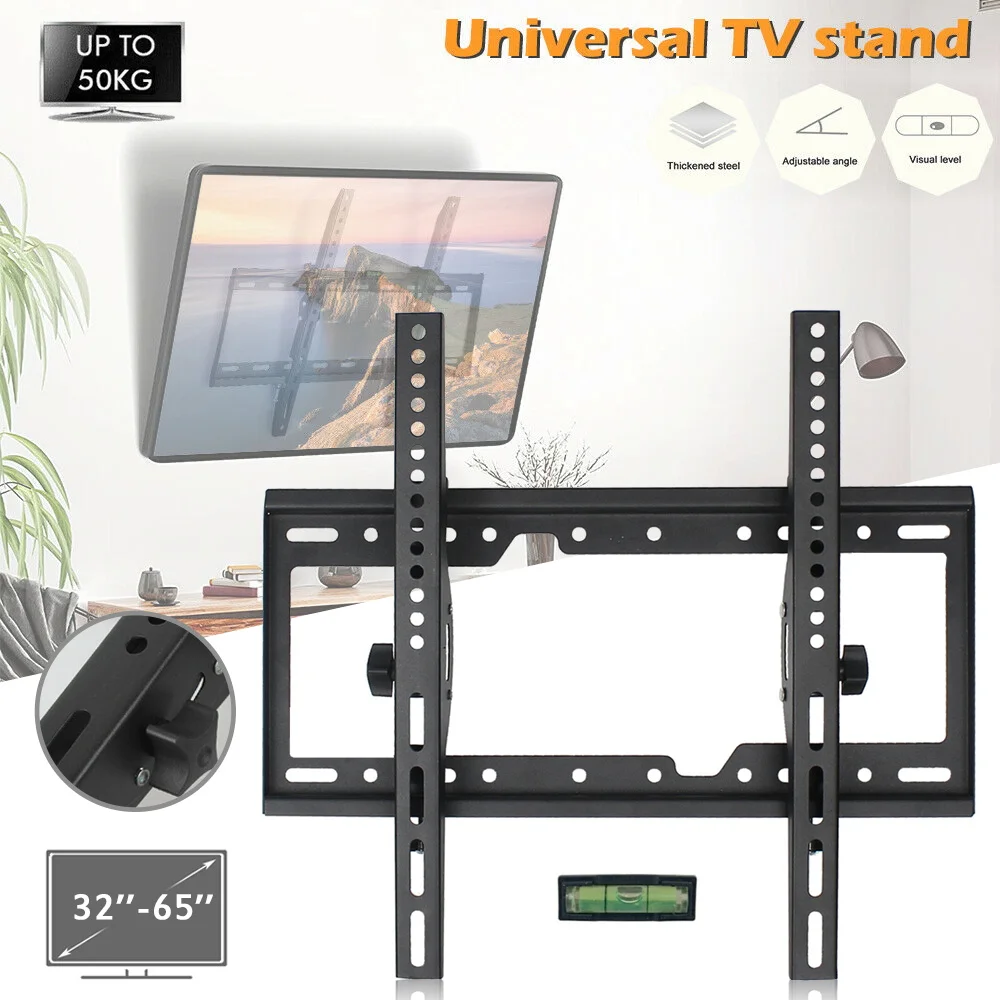 TV Ständer TV Halterung Für 32-65 zoll TV Wand Halterung Monitor Wand Unterstützung PC Bildschirm Halterung TV feste Halter Feste Rack