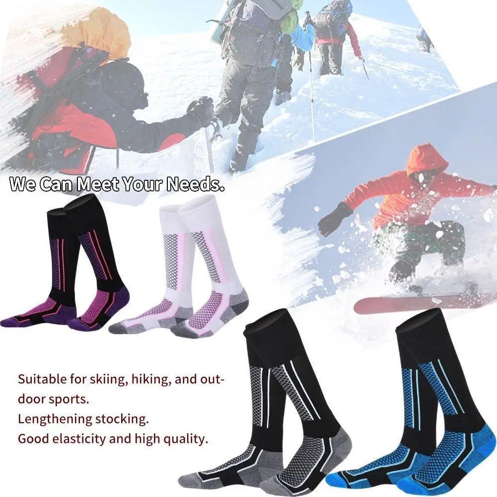 1/3/5 Paar Winter warme Verdickungsstrümpfe Wandersocken für Frauen gegen kalte Ski-Ski-Outdoor-Hochsportstrümpfe für Frauen Image