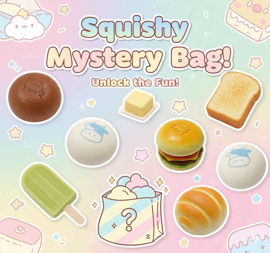 Squishy Mystery Grab Bag Squishy a lenta risalita squishy giocattolo antistress fidget toy soddisfacente squish adulti bambini regalo per feste taba s