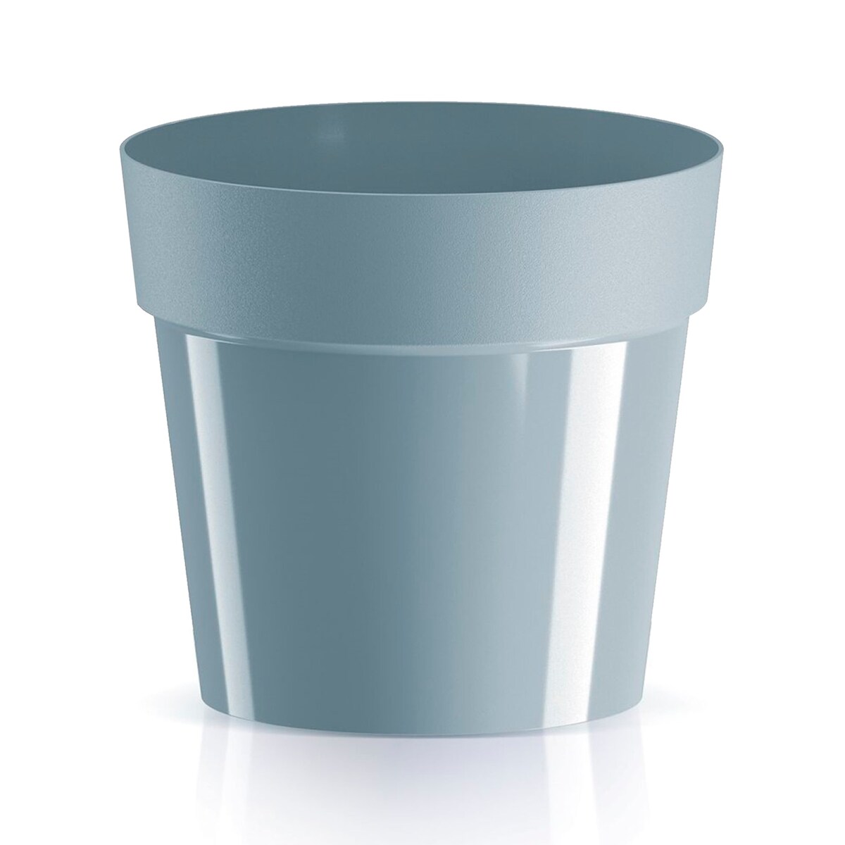 Prosperplast - CUBE BASIC Topf - 12,4x12,4x11,4cm in Hellgrau farbe Image