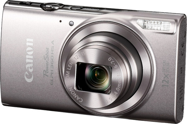 Canon PowerShot Elph 360 HSA Camera - Silver 20.2MP, 12X, 3", 1080P