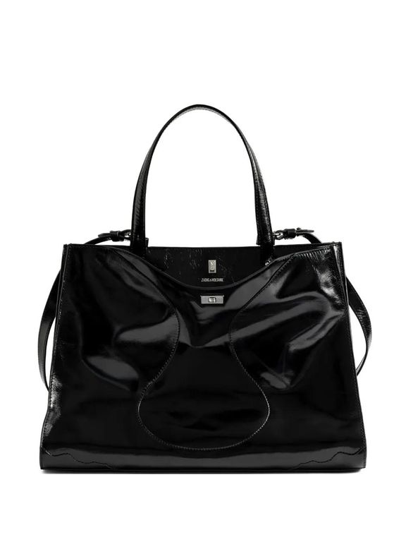 Jack Vintage Patent-Leather Tote Bag - Black - Zadig & Voltaire Totes