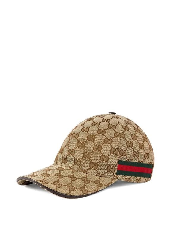 GG Canvas Baseball Cap - Brown - Gucci Hats