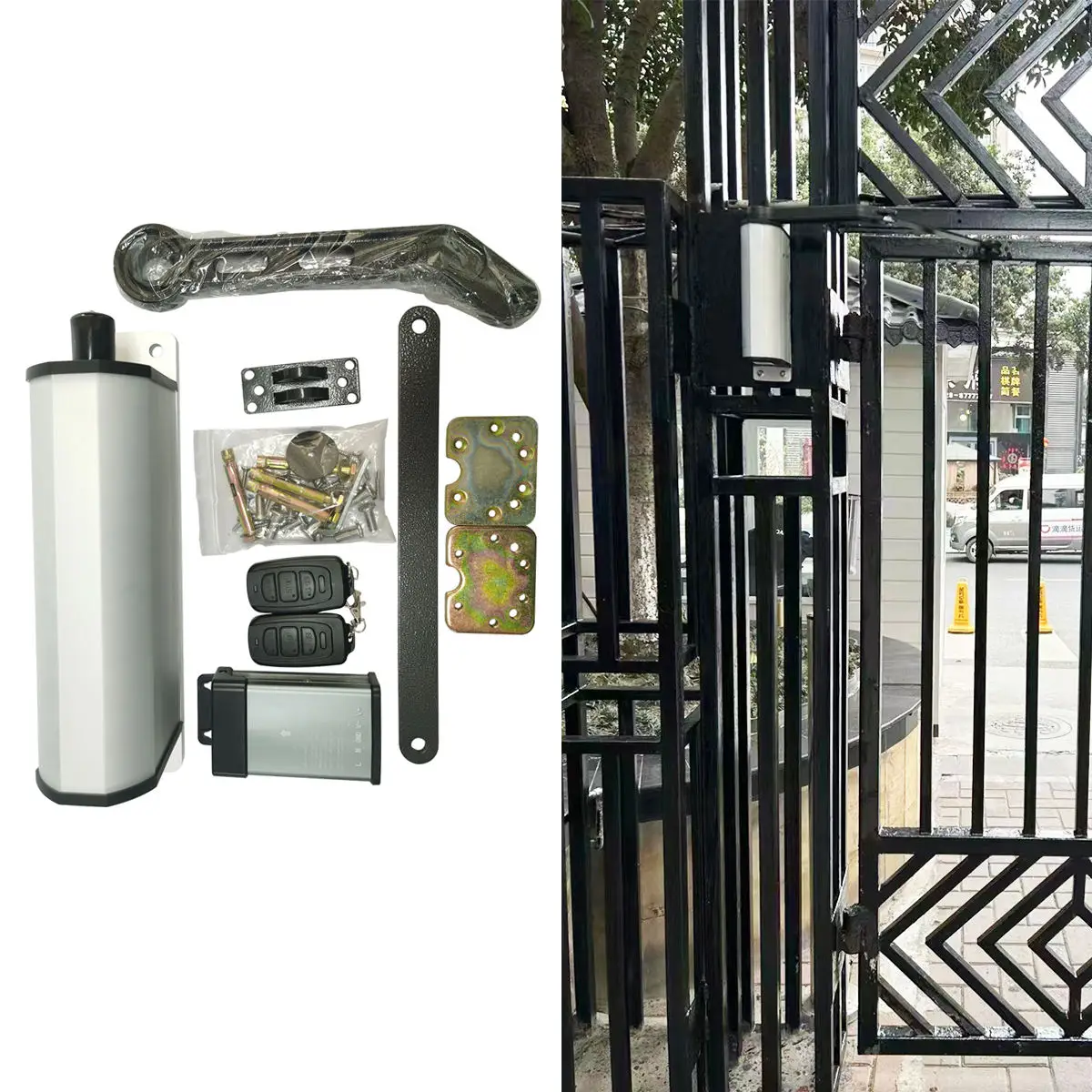 Hochwertiger CSSMFDO-080 seitlich montierter flacher Türöffner mit Fernbedienung, 200 kg, automatischer Drehtürantrieb, elektrischer Türschließer/Öffner