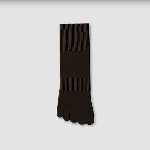 Herren 5 Paare Mehrfachpackungen Socken Zehensocken Laufsocken Freizeitsocken Schwarz Weiß Farbe Einfach Urlaub Sport Outdoor Täglich Basic Mittel Frühling Herbst Mode Lässig Image