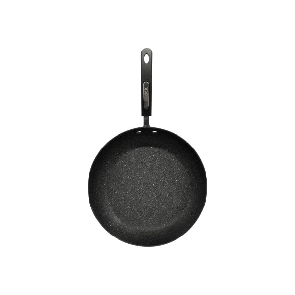 Starfrit The Rock 11" Fry Pan With Bakelite Handle - 11" Diameter Frying Pan - Forged Aluminum Base, Cast Stainless Steel Handle - Cooking, Frying, Broiling - Dishwasher Safe
