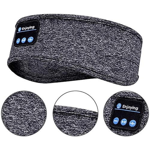 Cuffie per dormire wireless, cuffie sportive Bluetooth con fascia e altoparlanti stereo HD ultrasottili, perfette per dormire, allenarsi, fare jogging, yoga, insonnia, viaggi aerei