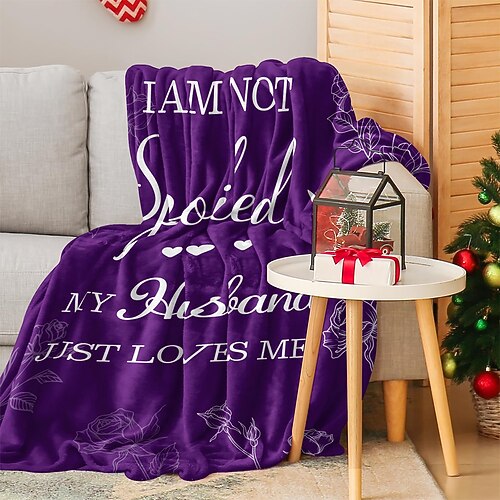 Fleecedecken Überwurfdecke für die Couch Neuheit Lustig Niedlich Modern Sofa Bett Dekorative Decke Warme Decke Geschenk Wohndeko Image