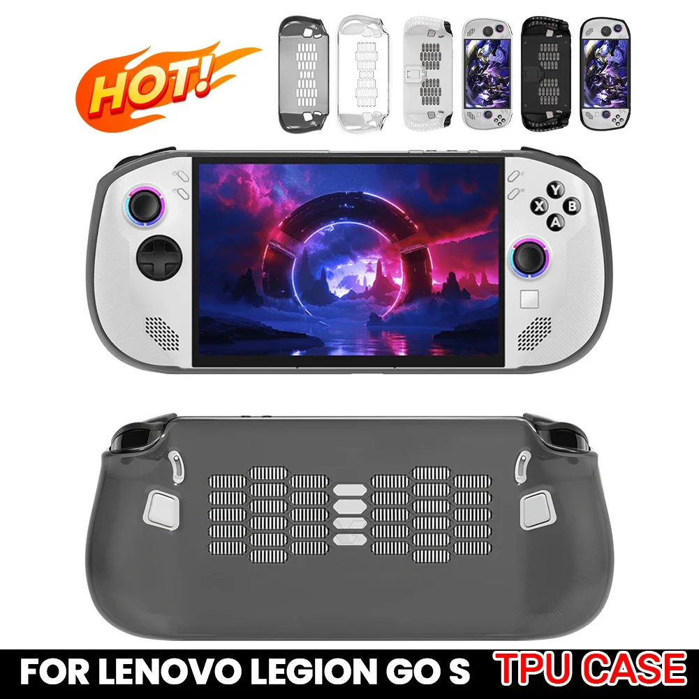 TPU-Hülle für Lenovo Legion Go S Handhled-Konsole, vollständige Schutzhülle, ergonomische weiche TPU-Hülle, kratzfeste Host-Hülle Image