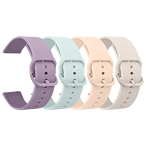 4 Packung Uhrenarmband für Garmin Samsung Amazfit Polar Garmin Samsung Huawei Amazfit Polar Xiaomi Ticwatch GTS 4,4mini, 3,2,2mini, 2e, GTR 42mm, Bip U Pro, U, 3 Pro, 3, S lite, S, lite Watch Image