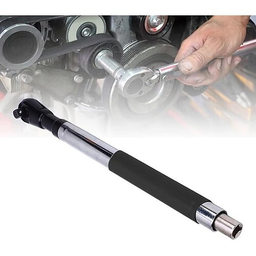 6-in-1-Versatz-Verlängerungsschlüssel, elektrischer Ratschenschlüssel mit abnehmbarem Adapter, kompatibel mit 1/2-Zoll-, 1/4-Zoll- und 3/8-Zoll-Stecknüssen, Akku-Schlagschrauber-Verlängerungsstange Image