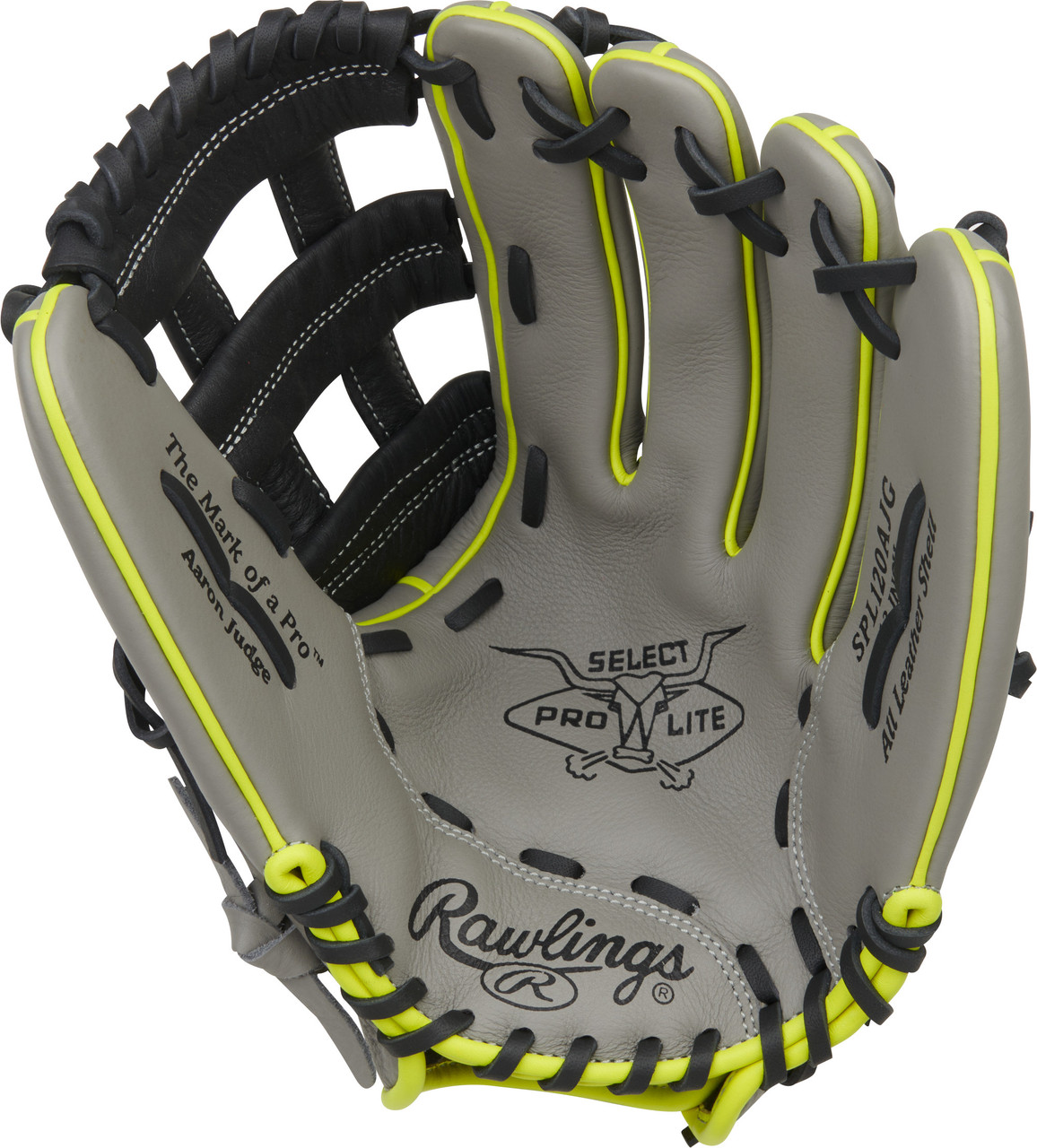 Rawlings Select Pro Lite Series Aaron Judge 12" Pro H Web Baseball Glove - Right Hand Throw Gray/Black