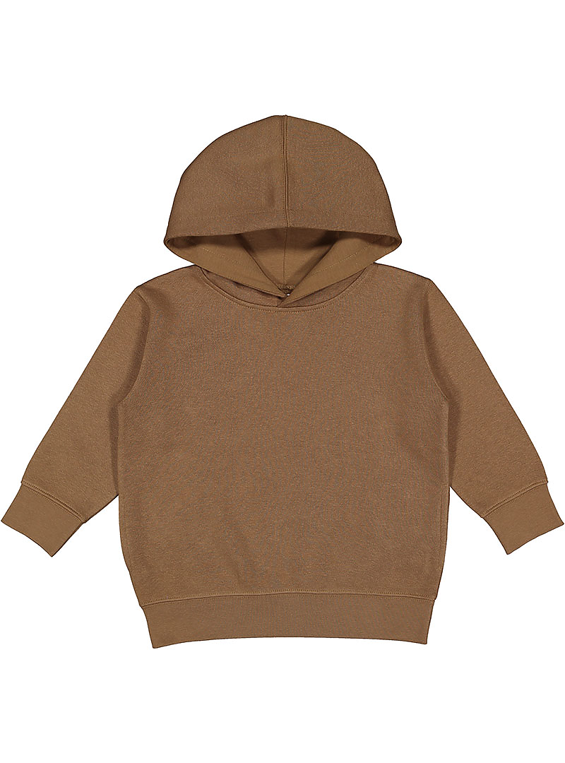 Rabbit Skins 3326 Toddler Pullover Fleece Hoodie in Coyote Brown size 5/6 | Ringspun Cotton LA3326