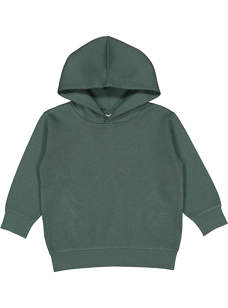 Rabbit Skins 3326 Toddler Pullover Fleece Hoodie in Basil size 4 | Ringspun Cotton LA3326