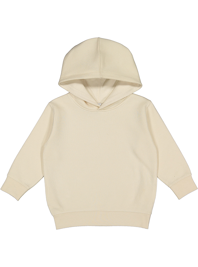 Rabbit Skins 3326 Toddler Pullover Fleece Hoodie in Natural size 4 | Ringspun Cotton LA3326