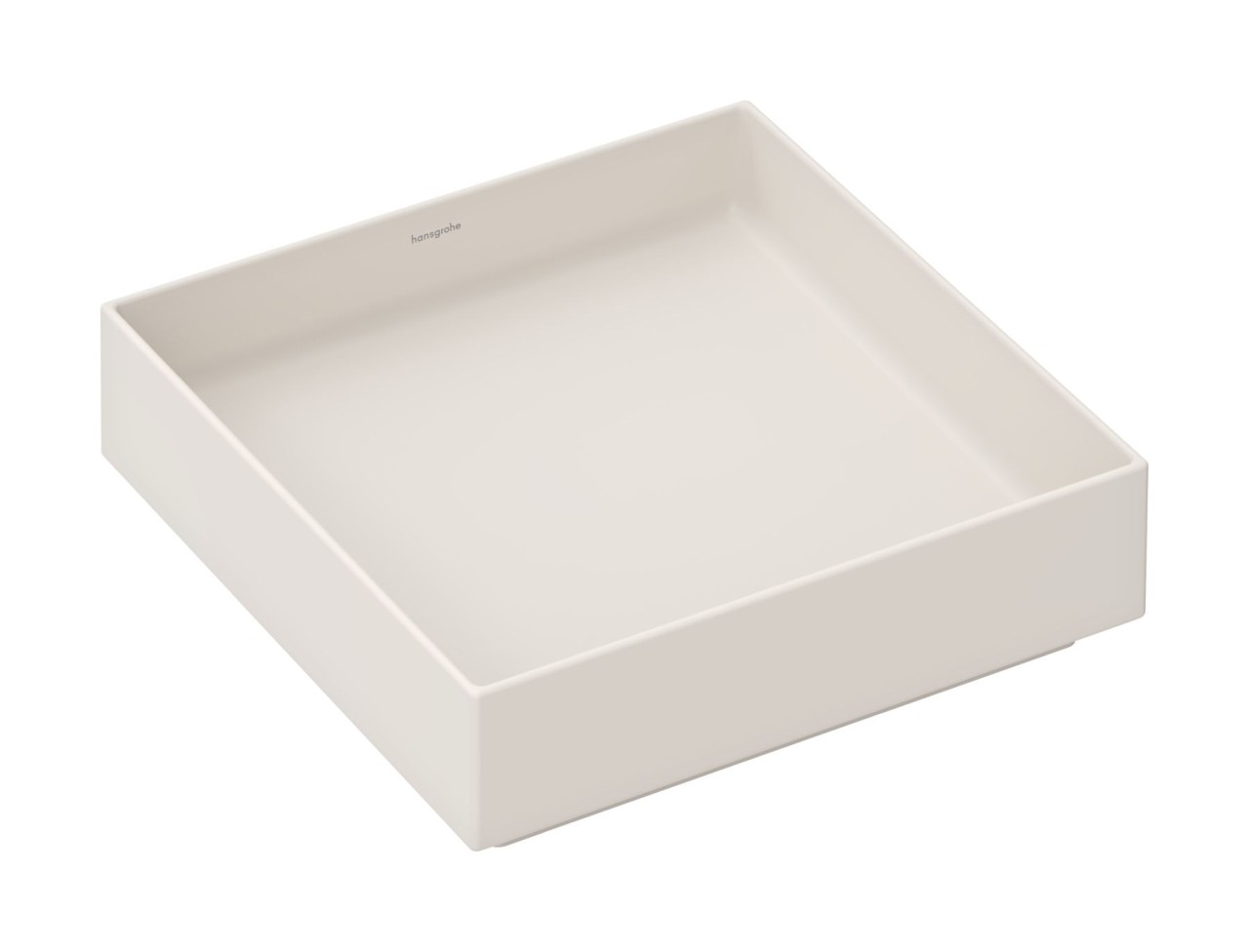 Hansgrohe Xuniva Evo E Aufsatzwaschtisch 400/400 ohne Hahnloch und Überlauf, Sandbeige Matt, 6032478 60324780 Image
