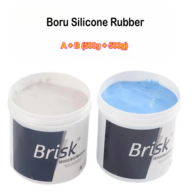 Abdruckmaterial für Zahntechniker, Silikonkautschuk, mit oralen Additions-Kure-Form- und Laminierwerkzeugen (A 500 g + B 500 g Set) Image