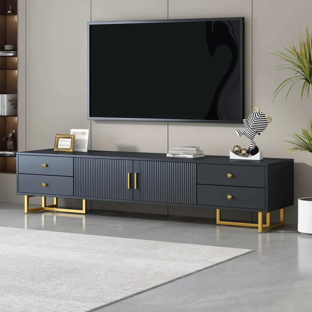 Modern TV Stand with Drawers for TVs up to 75