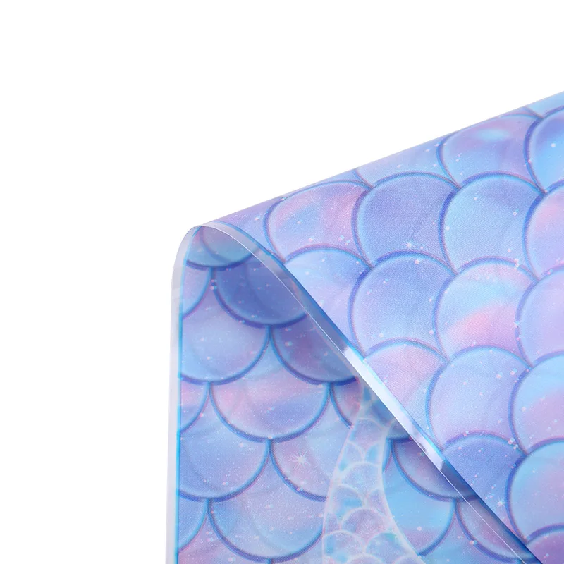 30 Stück Fischschuppen-Muster, Party-Süßigkeiten-Bündel, Mundbeutel, knusprige Schneeflocken-Verpackungsbeutel, Geschenktüte aus Seil Image