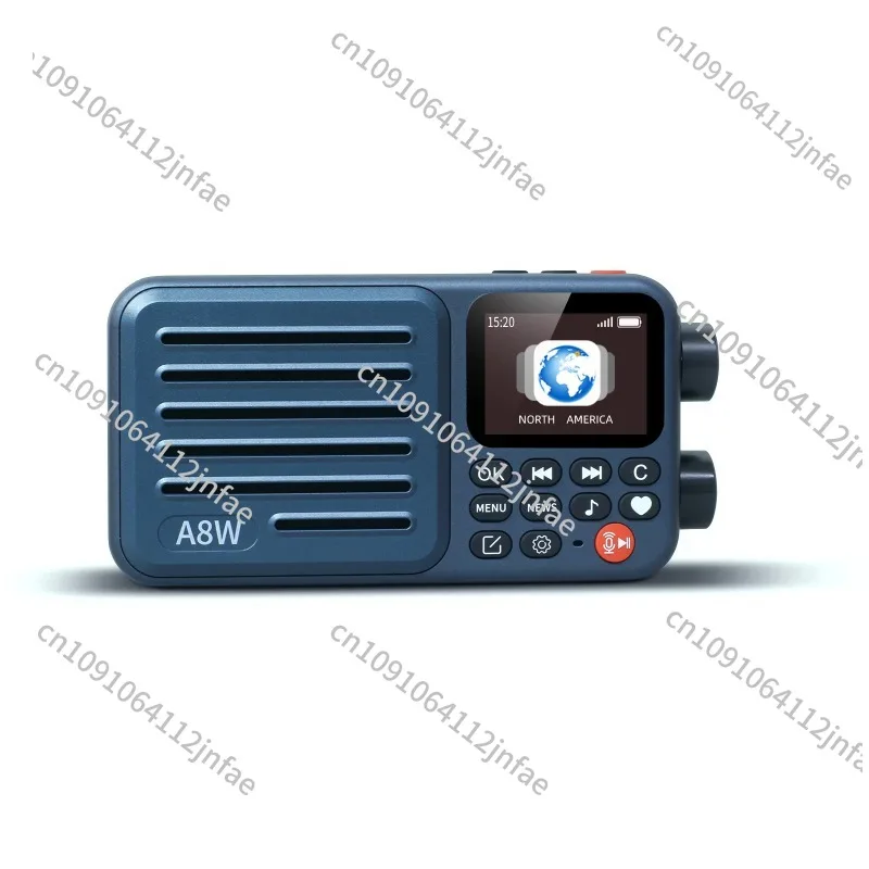 CHOYONG A8W tragbares Internetradio, intelligenter WLAN-FM-Empfänger mit 4K+ vormontierten Stationen, Wecker, Micro SD, Sprachsteuerung Image