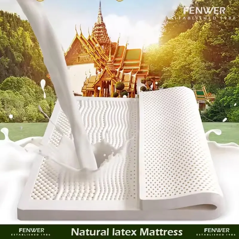 Dicke Feste Bettmatratze Hochwertige Molblly Thailand Naturlatexmatratzen Fancy Core Sleep Colchones De Cama Möbel Image