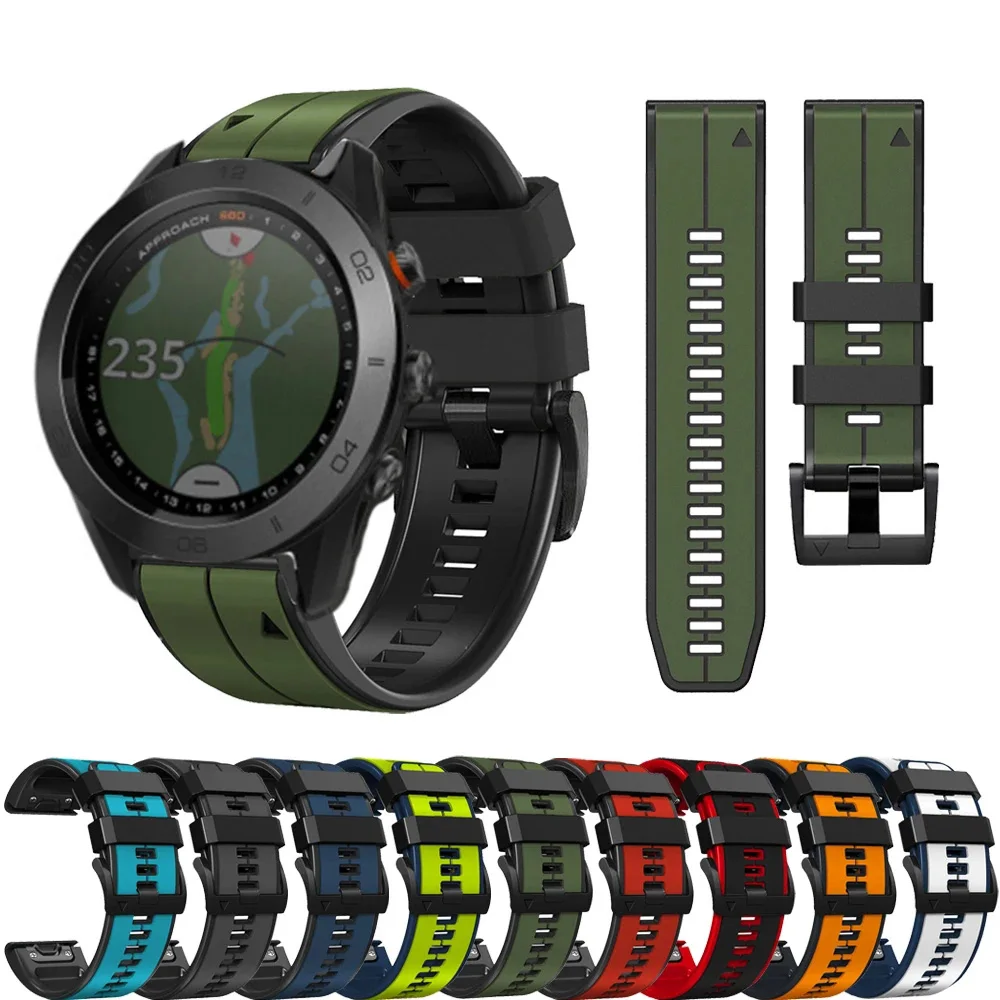 Quick fit Smart Watch Band für Garmin Fenix 7 7x6 6x5 5x Quatix 7 7x Solar 7 Pro Camouflage Silikon armband Armband Zubehör Image