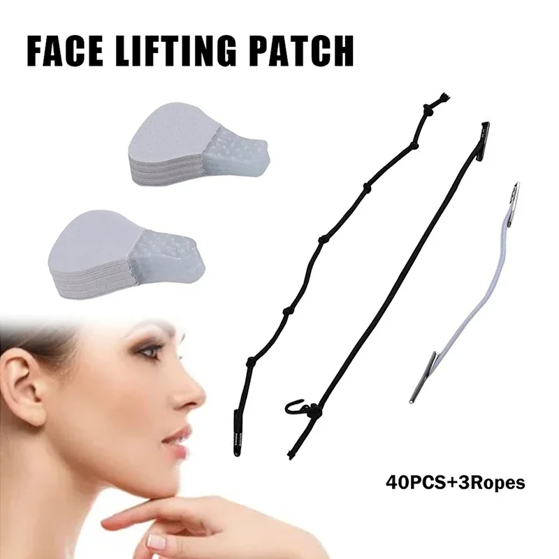 40/80/120Pcs Instant Unsichtbare Gesicht Bänder Lift Aufkleber Hals Auge Doppel Kinn Lift V Form Bänder make-up Facelifting Klebstoffe Image