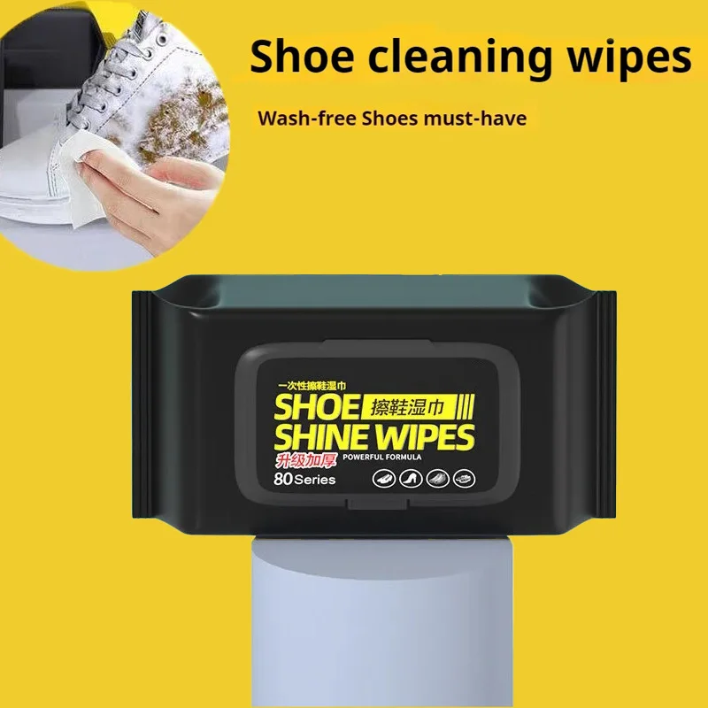 1er-Pack Schuhreiniger-Tücher, Reise-Einweg-Schuhtücher, schnelle Tücher für Turnschuhe, weißer Schuh, entfernt Schmutzflecken, Schuhreinigungsset