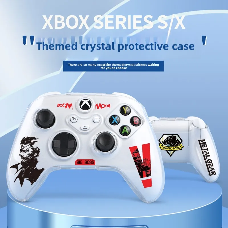 XBOX Series S/X Controller Crystal Shell Schutzhülle Cover Anti-Fall Transparent für XBOX Spielkonsole Personalisierter Aufkleber