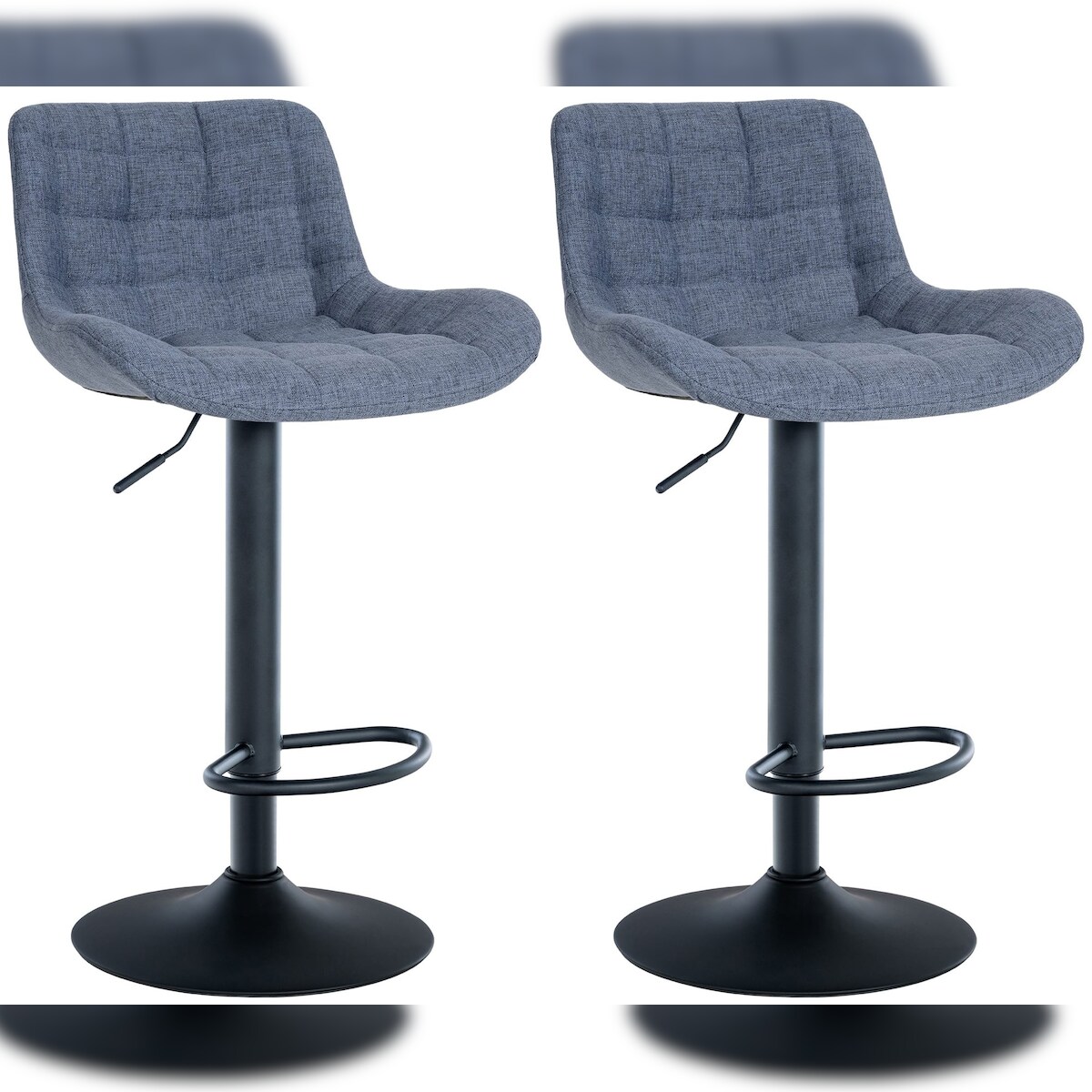 CLP 2er Set Barhocker Tover blau/Stoff Image