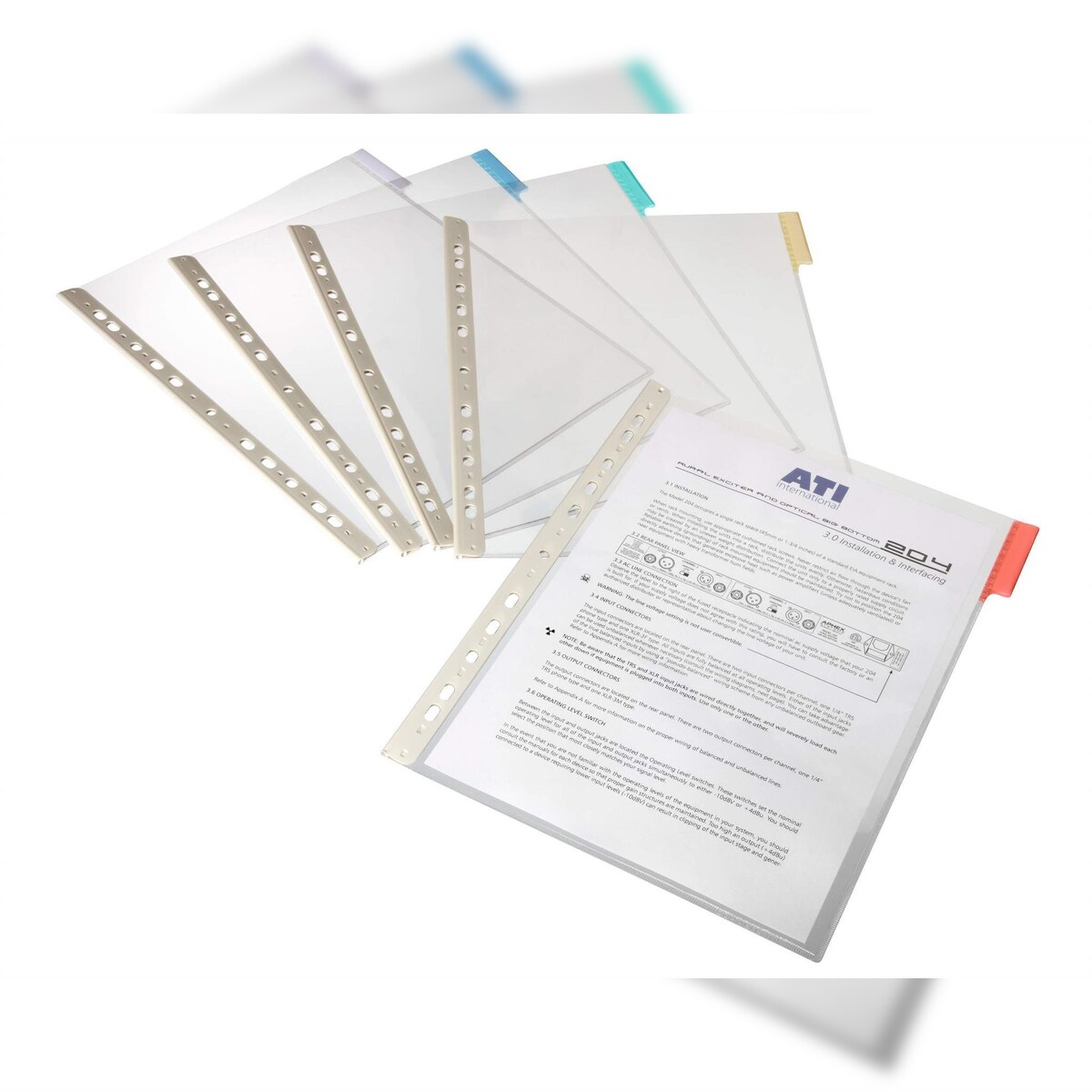 Durable Sichttafel A4 60mm Tab bl Profilleiste mit Eurolochung Image