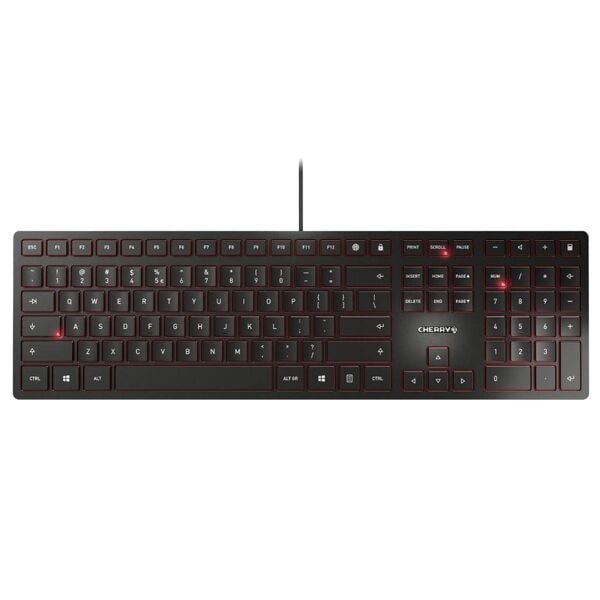 Cherry Kabelgebundene Tastatur »KC 6000 Slim« schwarz schwarz, 44x3.3x13 cm