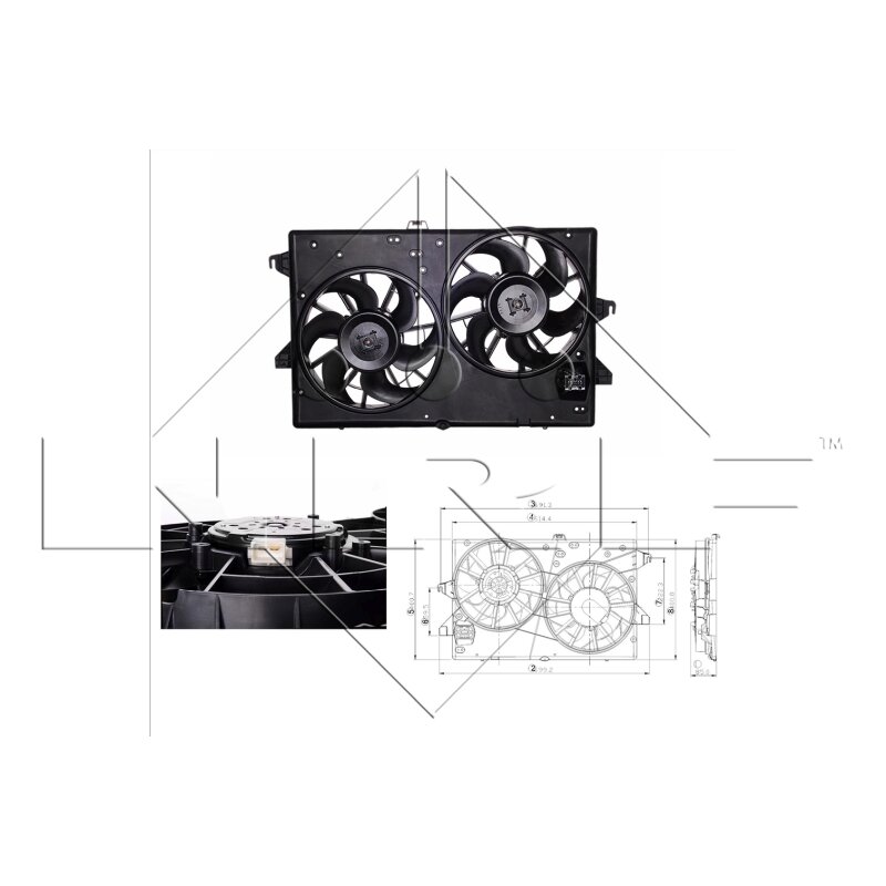 Ventilateur De Refroidissement Moteur Nrf 47574