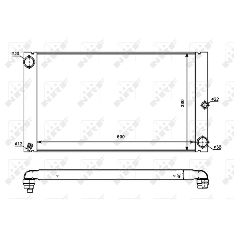 Radiateur Nrf 53725