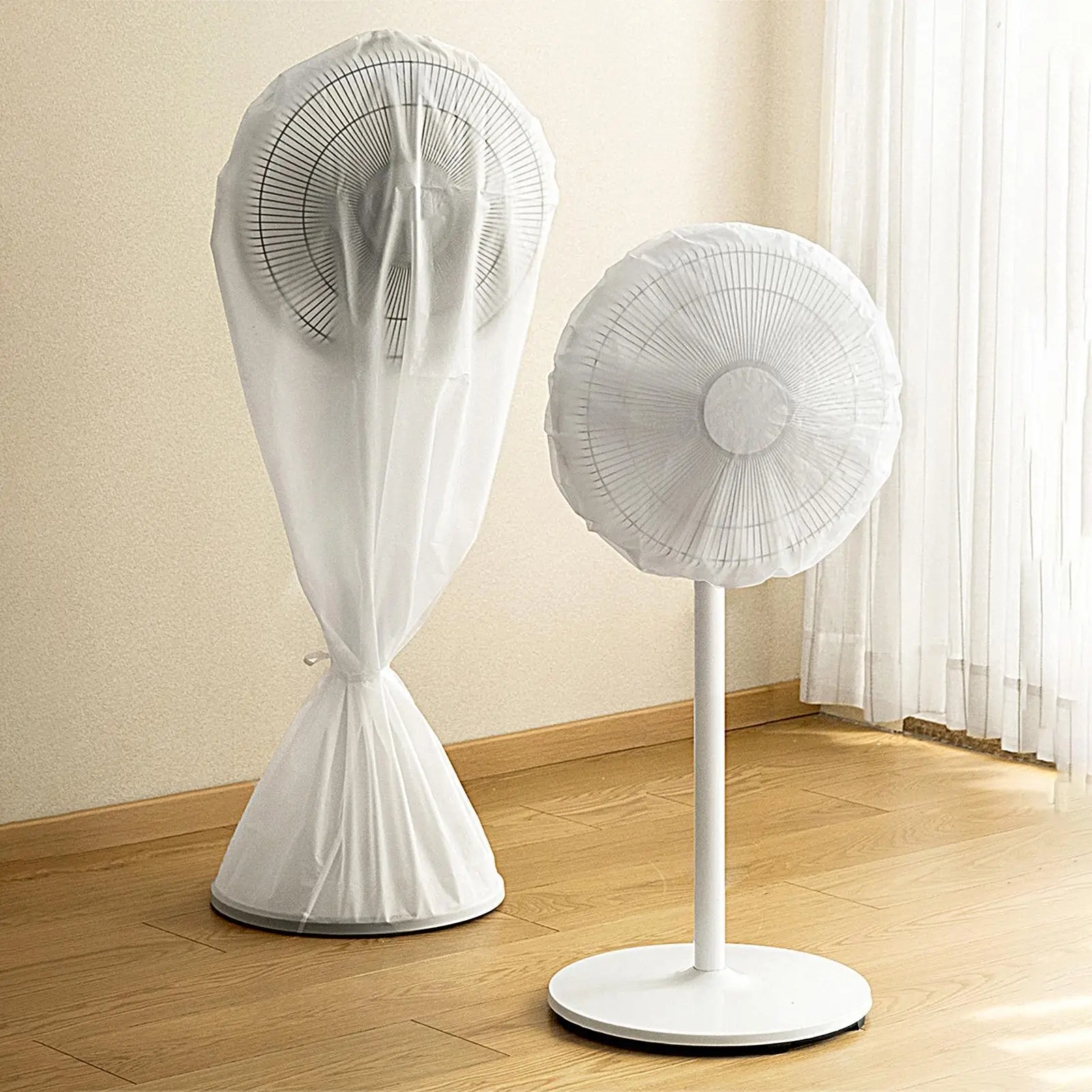 Wasserdichter und staubdichter All-Inclusive-Staubschutz für elektrische Ventilatoren, Haushalts-Bodenventilator-Abdeckung, Schutzhülle für Standventilatoren Image