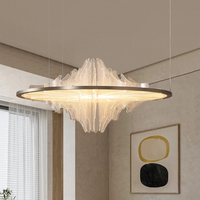 Italienische einfache Pendelleuchte moderne runde kreative Deckenleuchter für Kunst Esszimmer Hängelampe Beleuchtungskörper