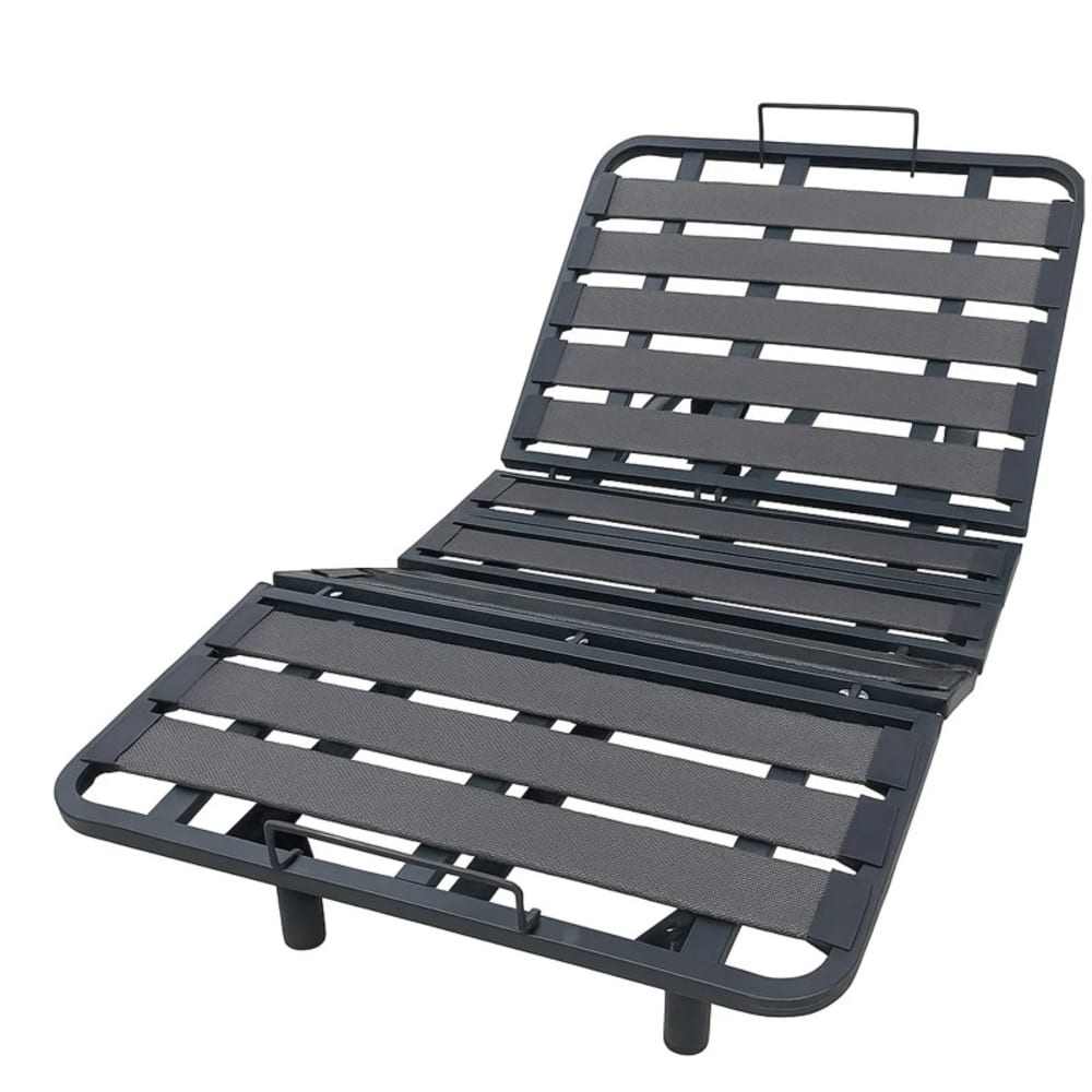 Lit électrique rétroéclairage inclus, lattes en bois de pin 100x200 cm